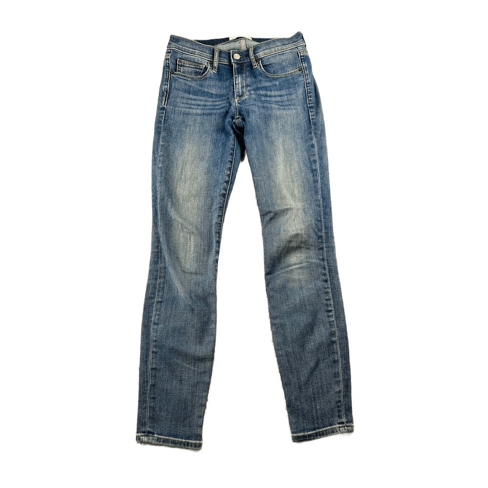 Gap Jeans Women 26 Blue True Skinny Stretch Mid Rise Workwear Classic Streetwear